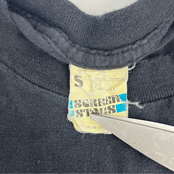 Vintage Billy Squier Shirt Womens Small Black 1981 80s Don’t Say No Tour Band - Picture 4 of 9